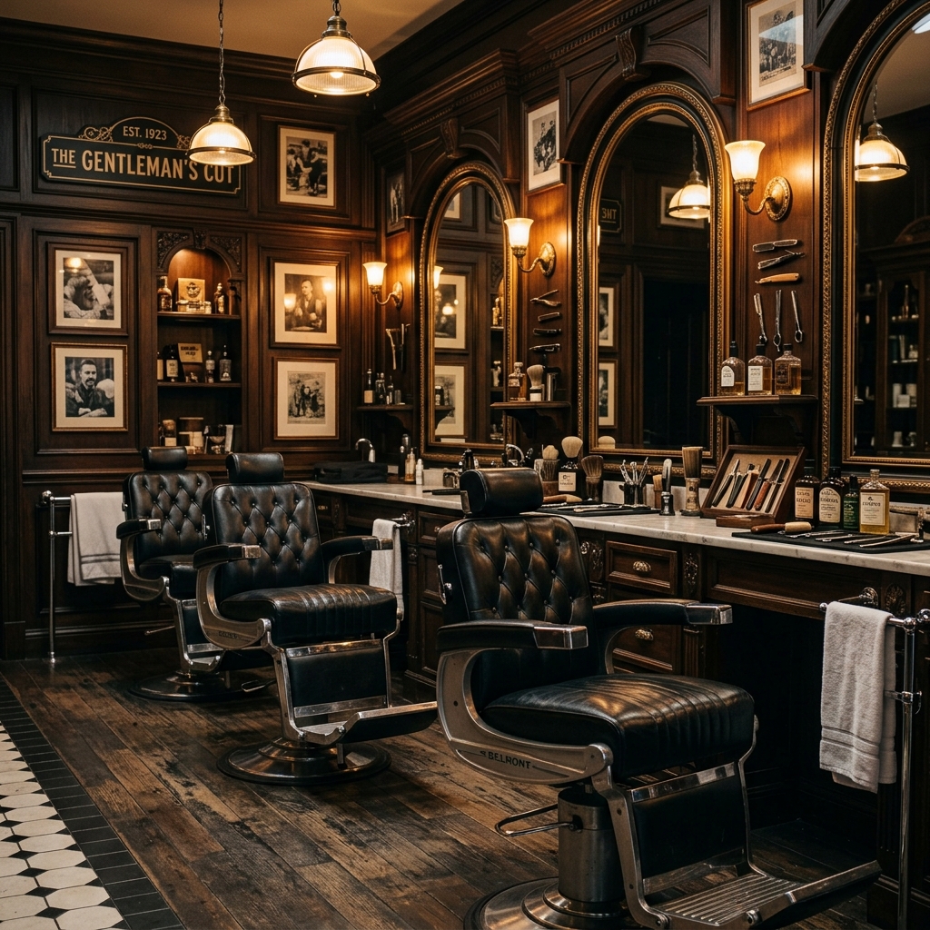 Interior of Davinchi BarberShop — placeholder, replace with real photo