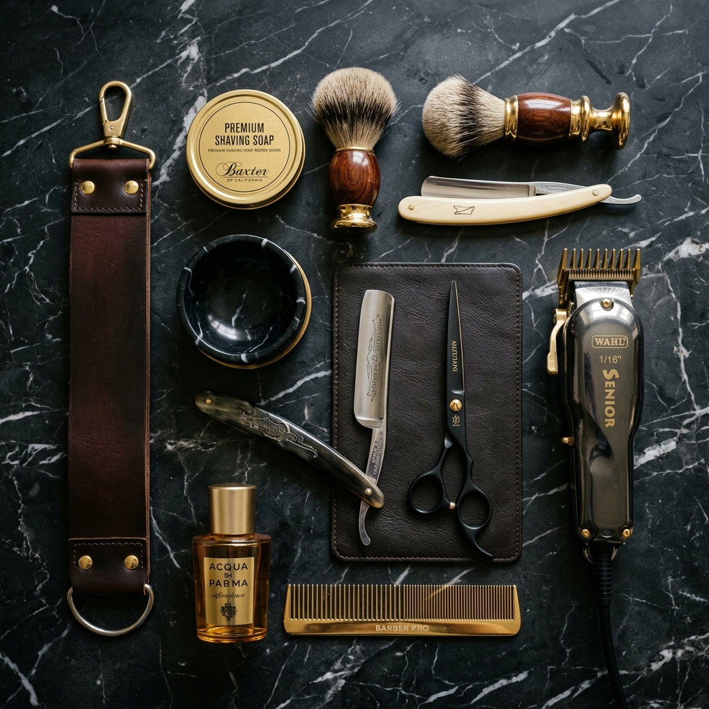 Premium barber tools — placeholder, replace with real photo